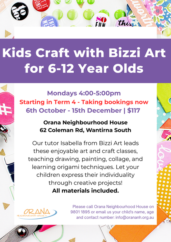 Craft Classes - Term 4